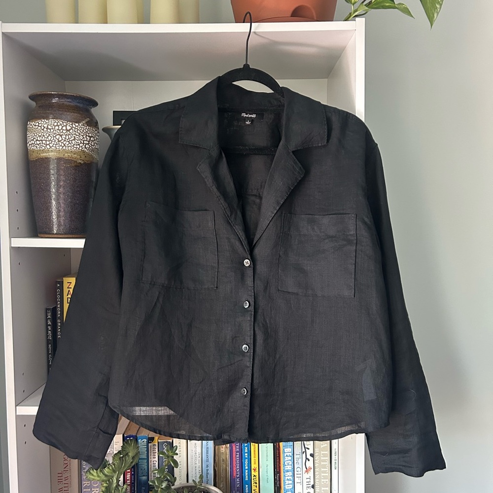 Madewell Black Collared Shirt